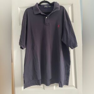 POLO Ralph Lauren-Short Sleeve Navy Polo Shirt-XLT